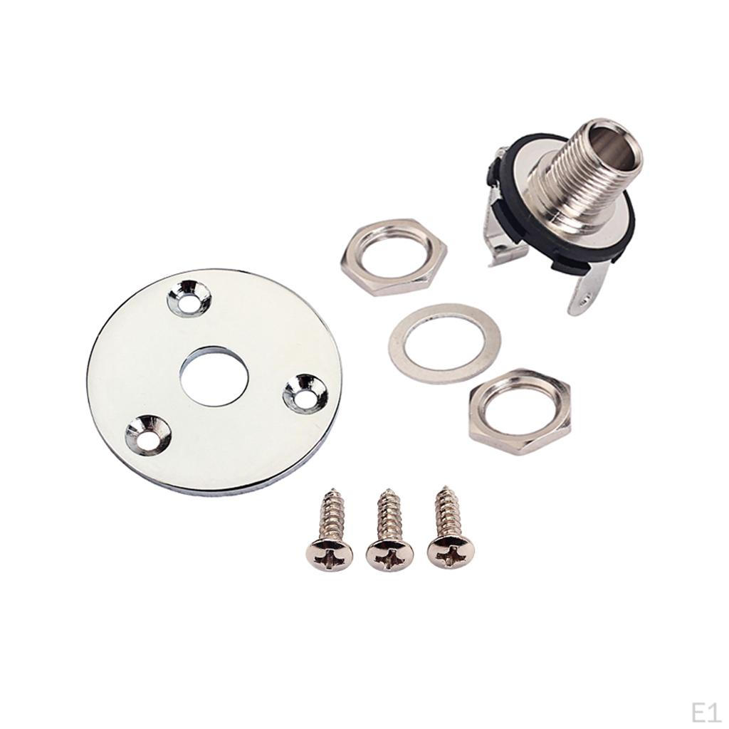 1/4" 6.35mm Output Plate Screws For Electric Guitar Bass