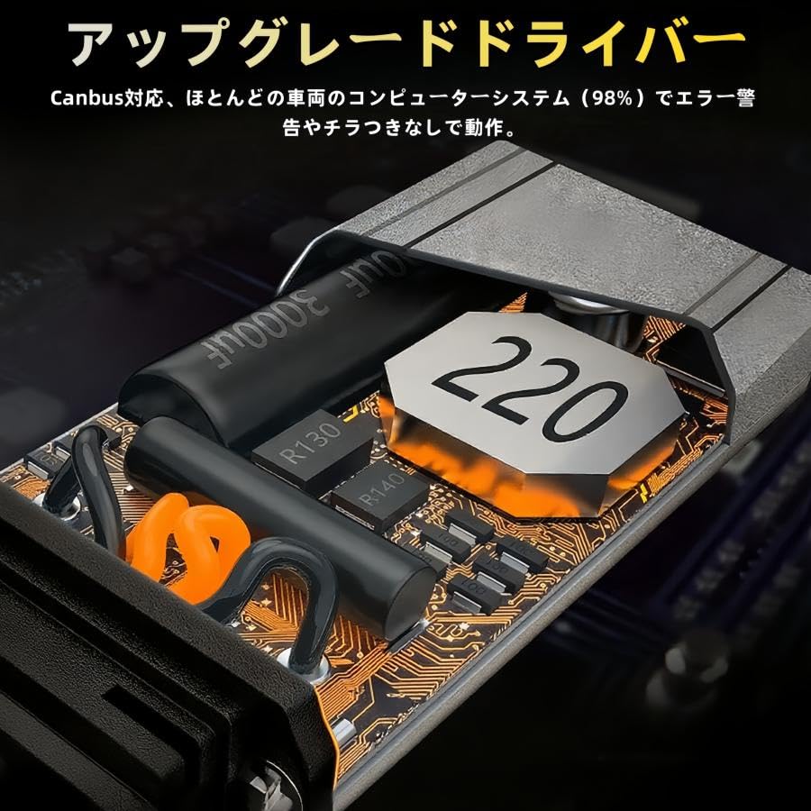 LED Fog Lamp, H8, H9, H11, H16, Hb3, HB4, Fan Included, 4 Sides, Light Emitting, Yellow, 3000k (H8/H9/H11/H16)