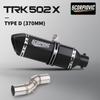 Exhaust System Suitable for Benelli TRK502X  502X and  Series Motorcycles, Full System Mid-section Pipe from 2019-2020-202