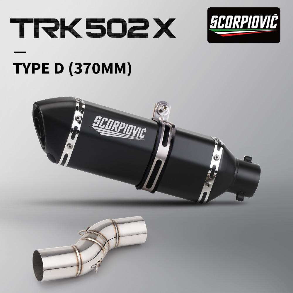 Exhaust System Suitable for Benelli TRK502X 502X and Series Motorcycles, Full System Mid-section Pipe from 2019-2020-202