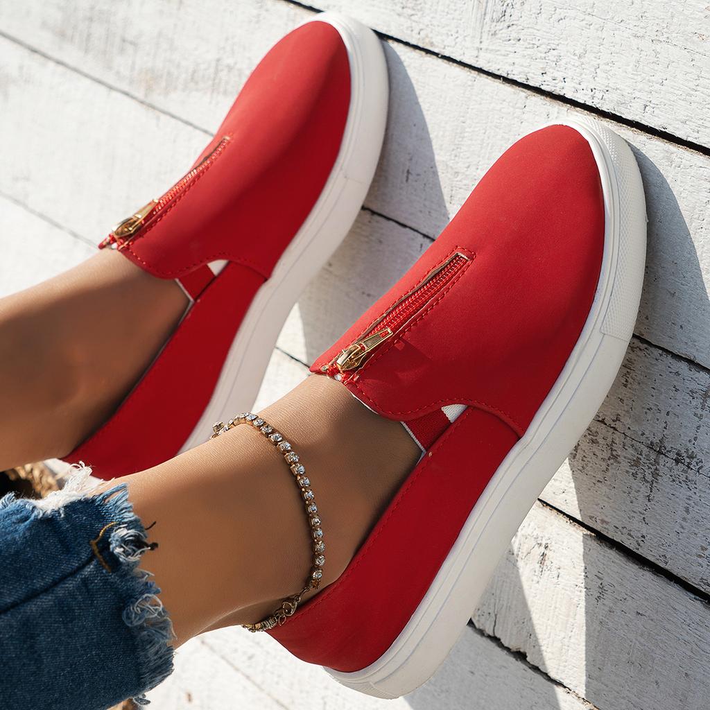 Shoes Woman Flats Casual Female Sneakers Round Toe Wedge Basket 2025 Dress Cute Big Size Summer Sports New Spring Flock