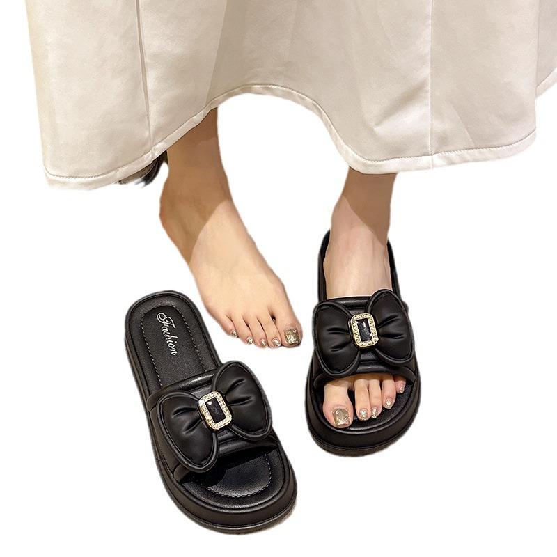 Tøfler dame sommerklær fevind tråkk drittfølelse hjemmereise mote allsidig strand kule tøfler kvinne