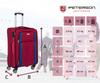 PTN 5209-SET-9265 Burgundy-Navy Suitcase Set