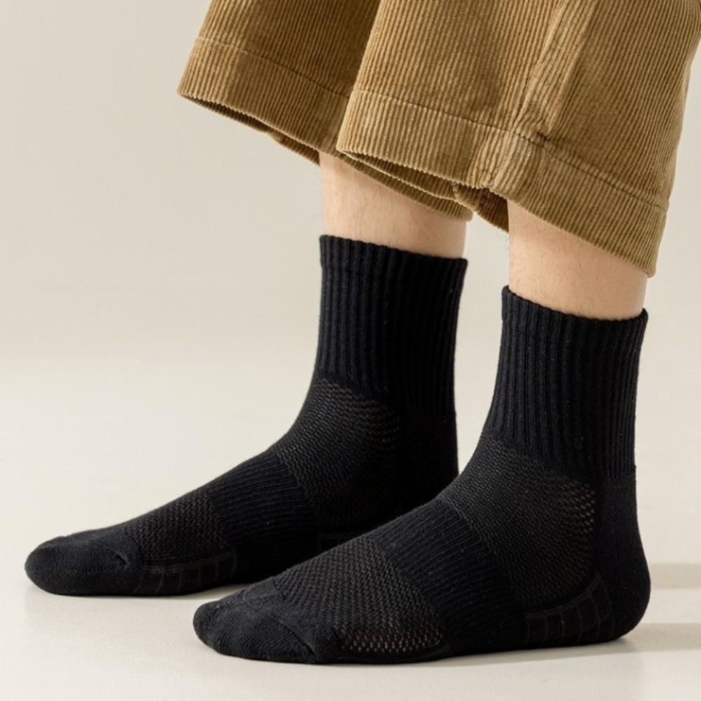 3 Pairs Breathable Sport Socks Soft Cotton Long Tube Socks New Runnig Socks  for Men Women