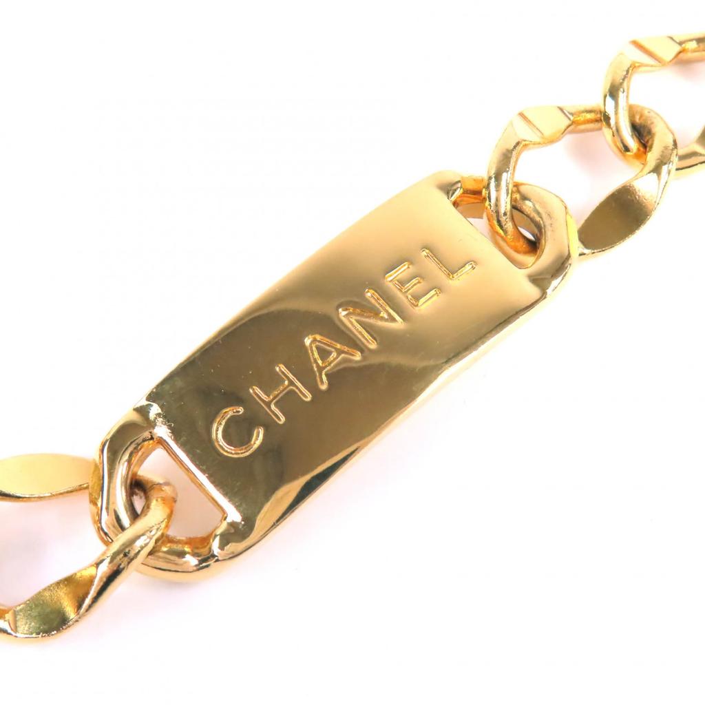 Great CHANEL belt COCO Mark Coin Motif With Logo Chain Belt gold Women Used