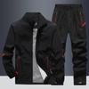 Survêtement de sport pour homme, ensemble veste + pantalon, vêtements de sport, printemps-automne, 2 pièces, vêtements d'extérieur pour homme