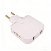 European Standard Rotating Plug Adapter – 180° Rotatable Multi-Outlet Extension Socket Cordless, Lightweight & Portable