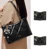 Bag Women's New Light Luxury Women's Diamond Bag Glue Lower Tote Bag Shoulder Bag Crossbody Commuter Women's Bag