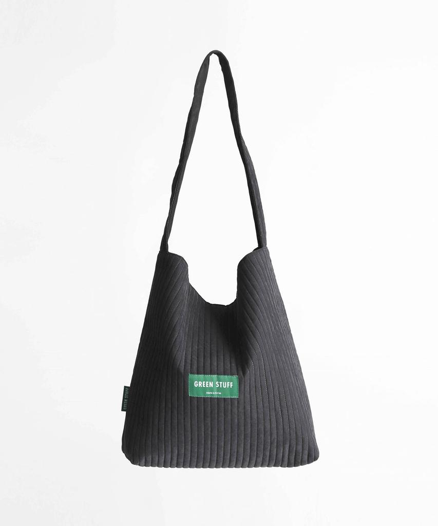 Green Stuff Simple Shopper Bag 62 Soft Quilted - Black