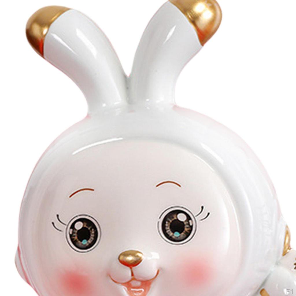 Bunny Piggy Bank, Money Box Crafts for Bedroom Living Room Desktop Decoration