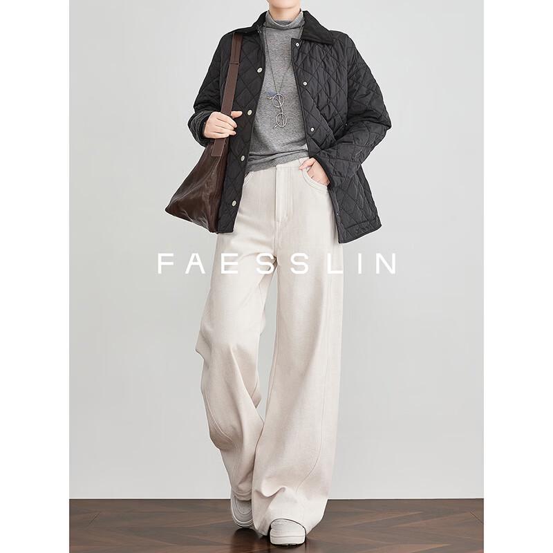 FAESSLIN Women s Fleece-Lined Straight-Leg Pants M