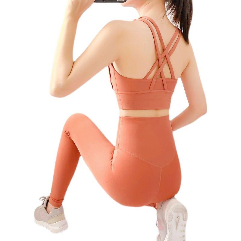 With Chest Pad Spring and Summer New Yoga Clothes Intimates Sports Push up Bras Anti-Vibation Shaping Vest Running Vest Fitness