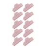 10PCS Food Sealing Clip Tight Damp Proof Multipurpose Easy To Use Snack Bag Sealer Clip for Kitchen Pink