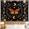 Starlight Flowers And Butterflies Digital Printing Polyester Wall Hanging Tapestry Decorative Living Room Office Background Gift