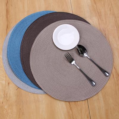 Decorative Placemat Round Heat Resistant Table Mat Handmade Anti-Scald Insulation Pads Coasters Kitchen Home Decor
