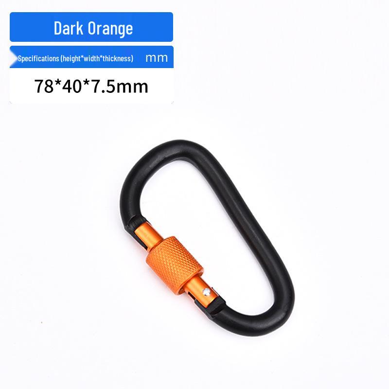 D-shaped Aluminum Alloy Quick Release Backpack Buckle - Tactical Outdoor Use