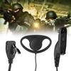 D Type Ear Hanger with PTT MIC for Motorola Xpr 6300 6350 6550 6580 7550 P8200 8268D
