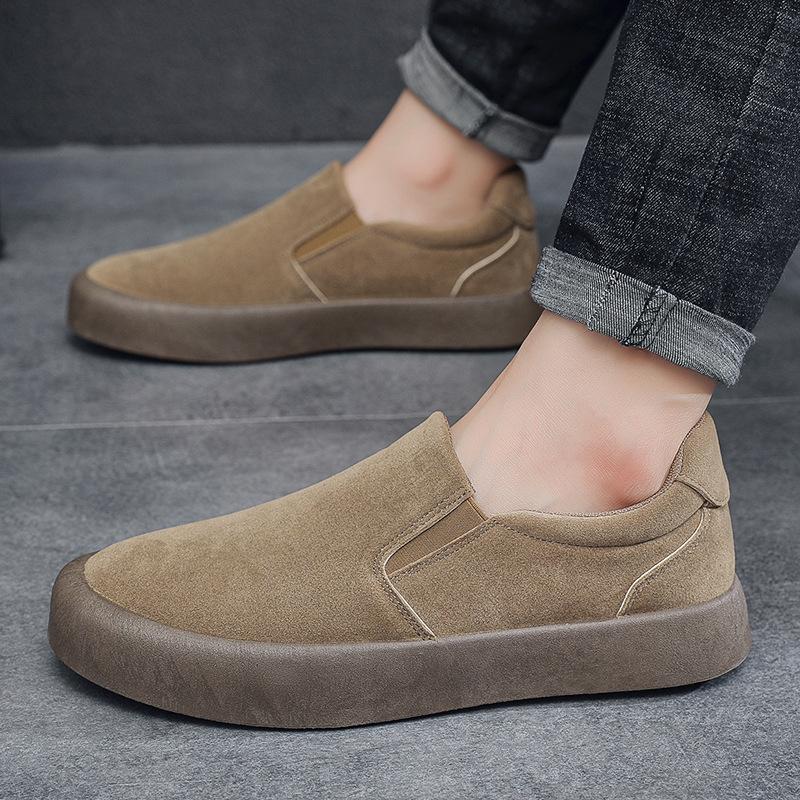 Herrenschuhe Mode Wildleder Freizeitschuhe Mokassins Klassische Slipper Loafer Bequeme Plateauschuhe für Herren Fahrschuhe Sneakers