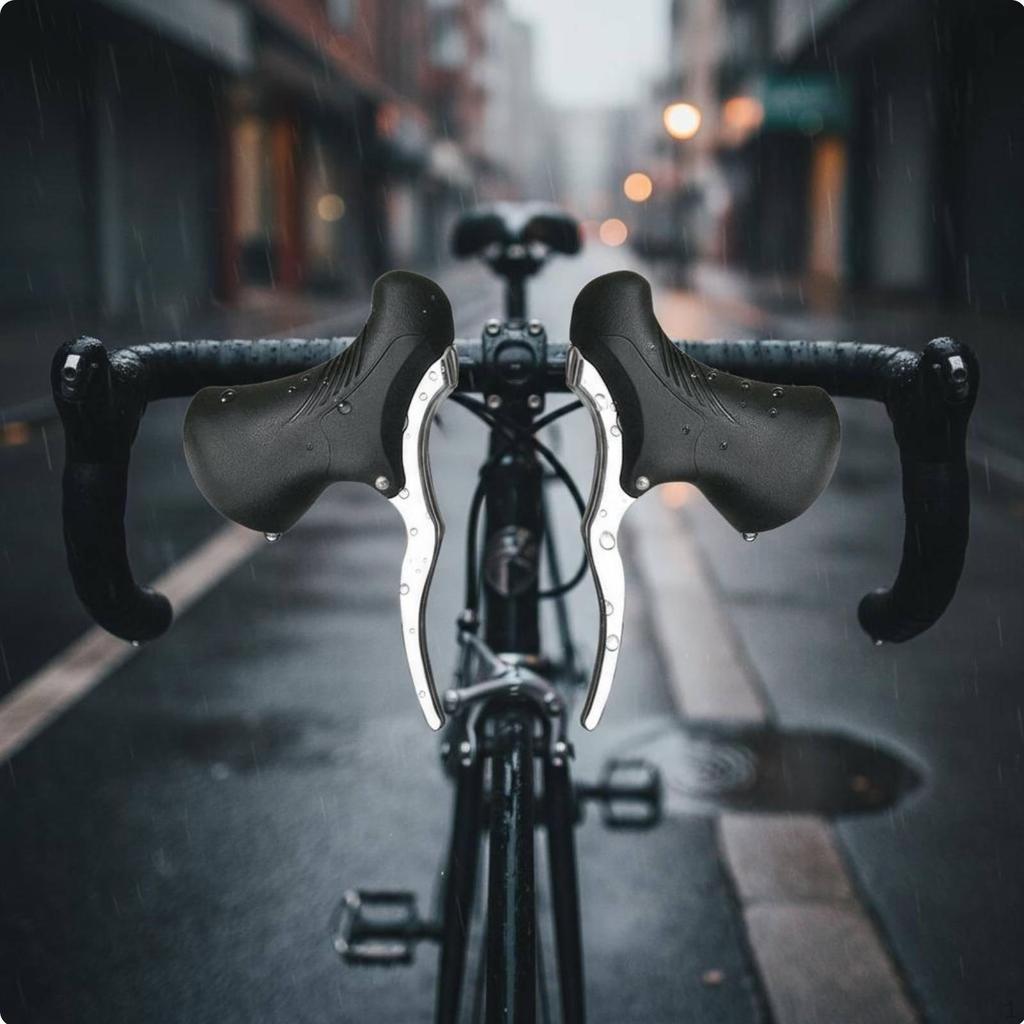 2 Pieces Road Bike Brake Lever Lightweight Aluminum Alloy Ergonomic Design for Commuting