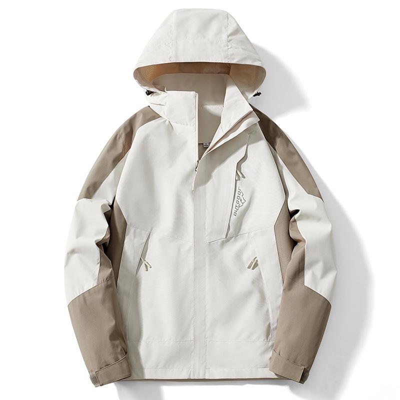 Cross-Border Outdoor Unisex Windbreaker: Waterproof, Windproof, Ideal for Spring/Autumn, Custom Logo Available.