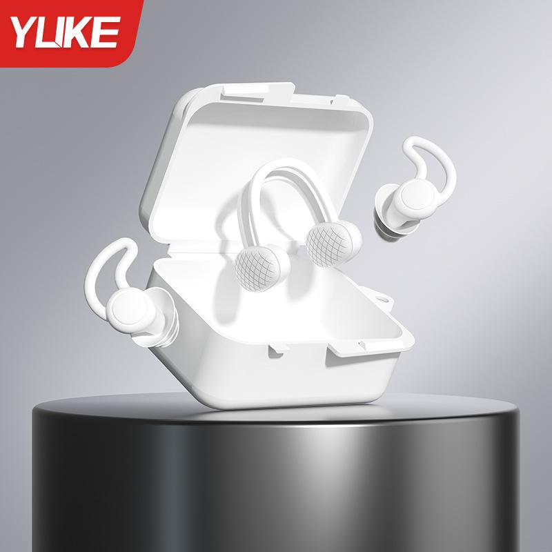 

Waterproof Silicone Spiral Earplugs & Soft Nose Clip Set