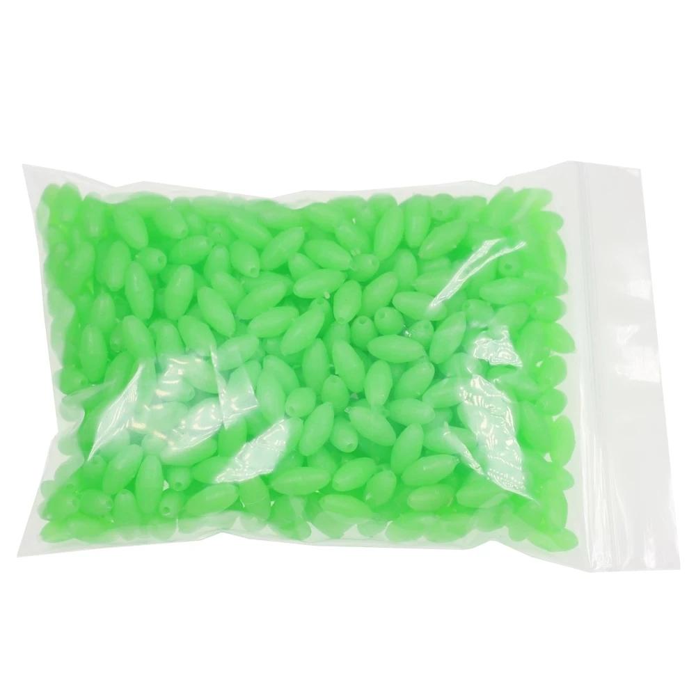 1 PAK Soft Glow Beads Luminous Orange Green White for Fishing Rig Treble Hook Egg Fly Tying UV Color Sabiki Ice Jig Fishing Accessory