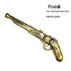 Halloween Pirate Costume Props: Sword, Gun, Hook, Hat, Eye Patch for Kids & Adults