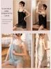 Camisón de encaje de tirantes de verano para mujer - Lencería y pijamas sexys con atadura