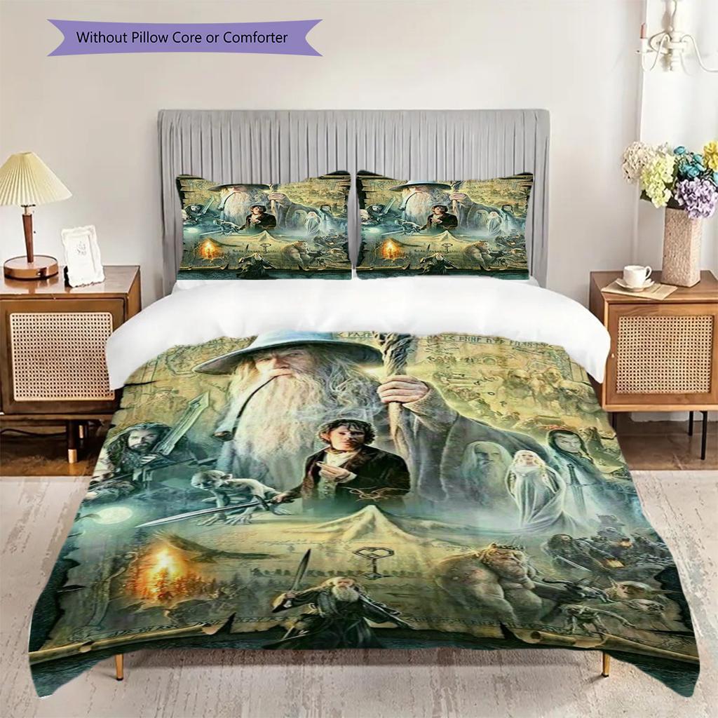 Lord Rings Fellowship Adventure Bedding 1 Duvet Cover 2 Pillowcase Without Core Soft And Comfortable Duvet Cover And Pillowcase