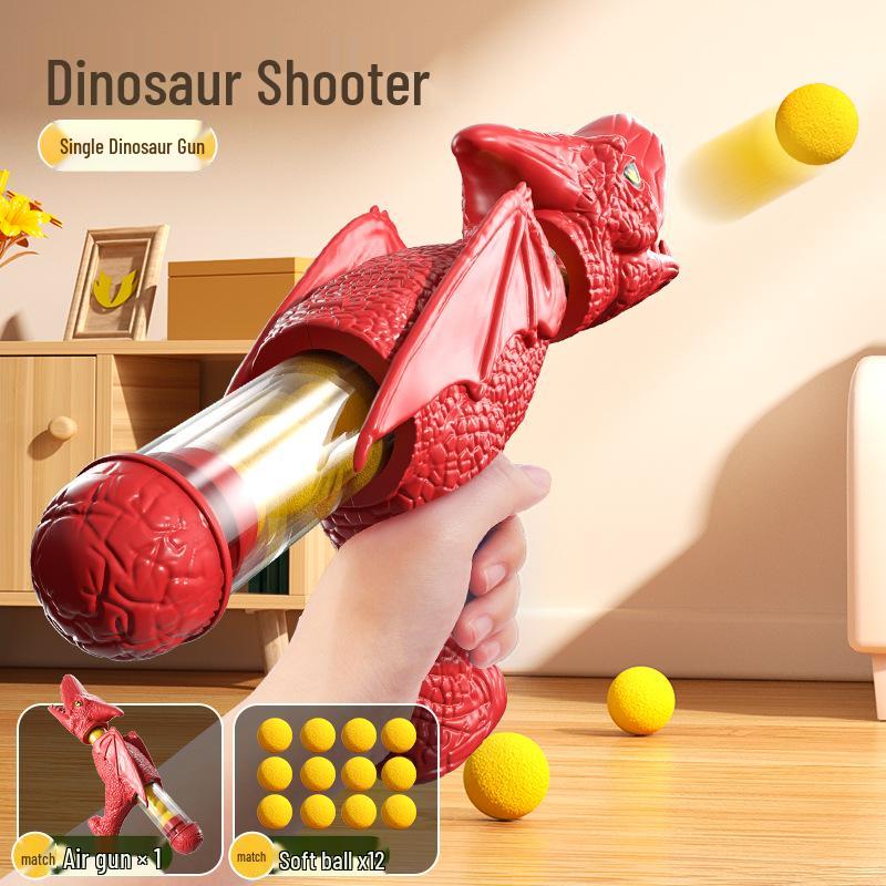 New Hot-Selling Air-Powered Soft Bullet Dinosaur Toy Gun - Tyrannosaurus Rex Design Inspired by Douyin