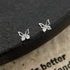 Butterfly Cubic Zirconia Stud Earrings for Women - Elegant, Simple, and Versatile Design