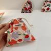 Storage bag Small cloth bag Japanese lipstick bag Portable cosmetic bag Women's portable cosmetic bag Drawstring bag