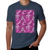 Pink And Purple Leopard Print Pattern Graphic Tshirt Athletic Quick Dry Tshirt For Unisex