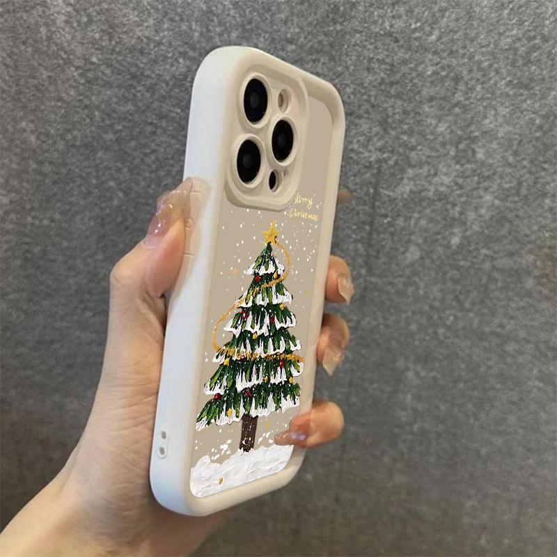 Merry Christmas Tree Silicone Phone Case For Xiaomi Redmi Note 14 13 12 11 Pro Plus 4G 5G 12S 11S Redmi 13C 14C Shockproof Cover