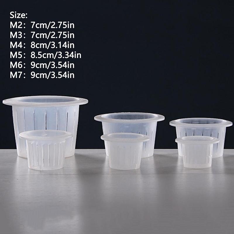 Hydroponisk odlingskorg/Jordlös odlingsnätkruka/Plantodlingskruka Fast behållare