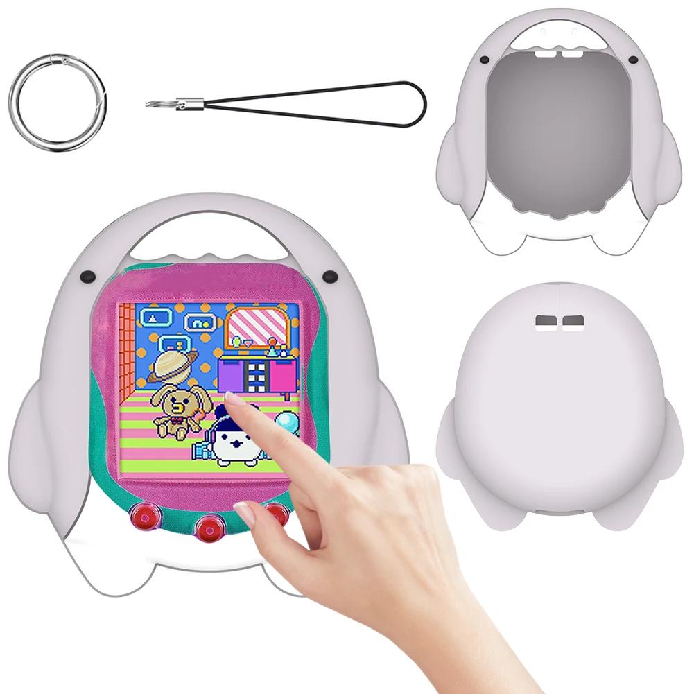 Capa Protetora de Silicone Fofa para Máquina de Bichinho Virtual Tamagotchi Uni 2025 com Cordão de Dedo Capa Macia Anti-Arranhões