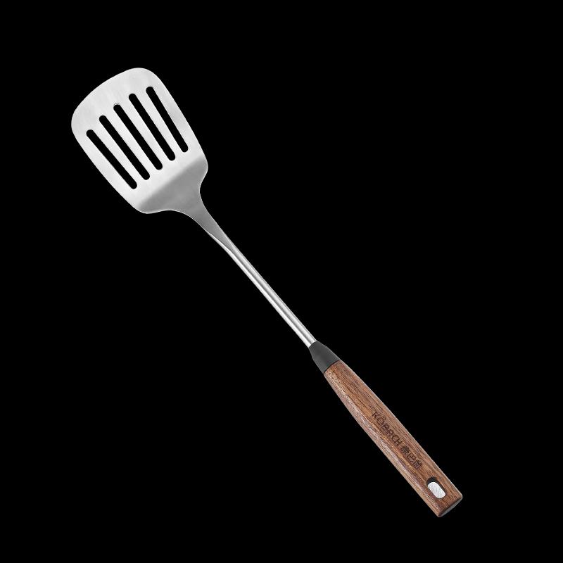 Kangbahe Walnut Handle 304 Stainless Steel 5-Piece Kitchen Utensil Set