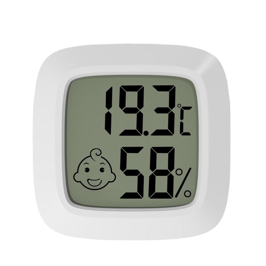 High-Precision Indoor/Outdoor Digital Thermohygrometer for Baby Room with Magnet & Dual Tape Mount