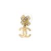 CHANEL [23 Early Spring New Products] Exquisite Bow Diamond Double C Earrings Women's Gold