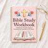 Spiral Binding Bible Study Workbook Guided Pages Prayer Reflection Notebook  Bible Study