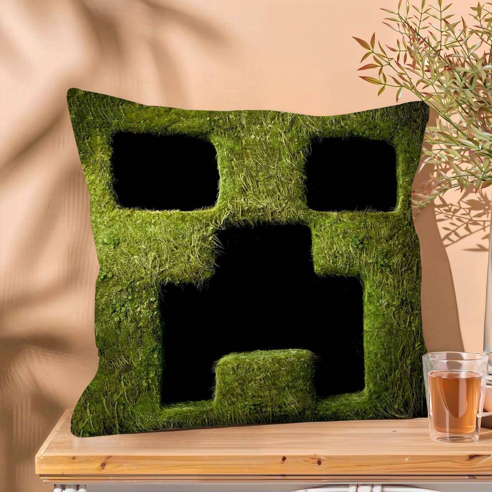 1PC PC Game M-Minecraft  Cushion Cover Car Throw Pillow Case For Sofa Car Christmas Gift