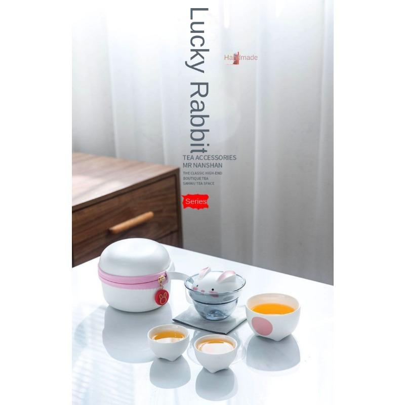 2pcs Tea Sets Company Opening Gift Cut Cartoon Tea Cup Set For Birthday Gift Holiday Gift And Festival Gift 3.74*3.74*2.95inch Food Service Equipment