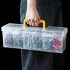 1PC Parts Box Storage Box Household Hardware Tool Box Screw Material Accessories Transparent Portable Separation Sorting Box