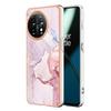 For OnePlus 11 5G TPU Case with IMD Marble Pattern Electroplated Back Cover