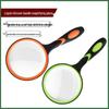 HD Handheld Magnifier Glasses: Durable, High-Magnification Lens for Seniors and Children's Experiments.