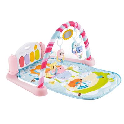 Play Piano Gym Baby Kick Piano Playmat Kick and Gym Play Mat for Newborn Baby Music Game Blanket Toy Ringing Bell with 4 Interesting Rattles Removable Washable