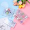 New Mini Plastic Box Rectangular Box Translucent Box Packing Box Storage Box Dustproof Durable Jewelry Storage Case Container