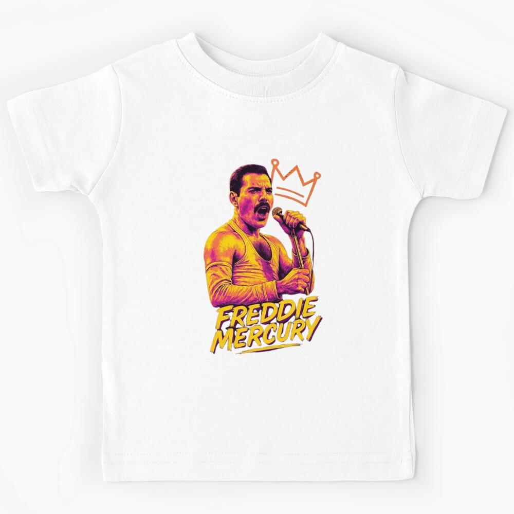 Freddie Mercury Retro Neon Crown Pop Art Kids T-Shirt 170