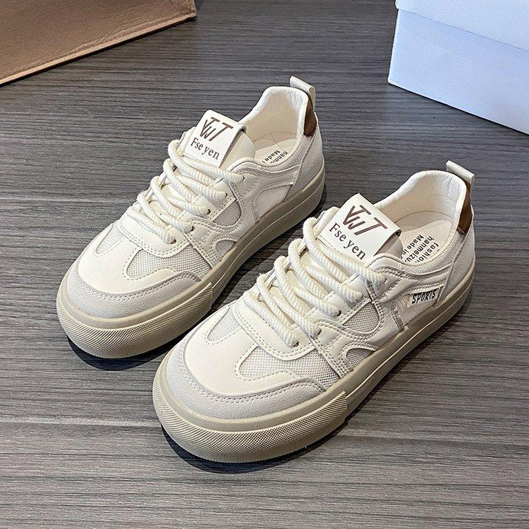 

Mesh shoes versatile breathable mesh white shoes women s spring and summer 2025 new board shoes foreign thick-soled casual women s shoes 40