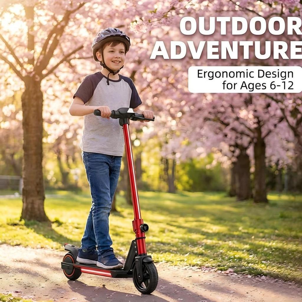 Teen & Child Folding Electric Scooter with Lithium Battery and LED Display